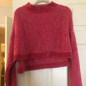 Hot Pink Chenille Sweater